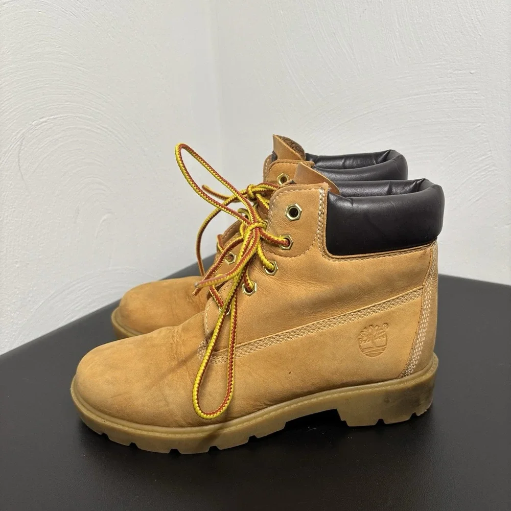 TIMBERLAND KIDS CLASSIC‎ BOOTS WHEAT Nubuck 10760 Sz 3 Youth 6